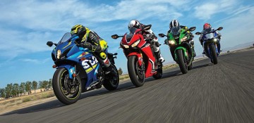 การทดสอบรถมอเตอร์ไซค์ 1000 ซีซี 4 ค่ายดังจากญี่ปุ่น โดย Sport Rider