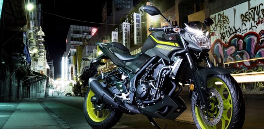 สีใหม่อย่างแจ่มของ Yamaha MT-03