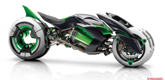 มาดูรถต้นแบบแนวคิดของ Kawasaki “J” ที่อาจจะเป็นรถพลังงานไฟฟ้าคันแรกที่มีระบบ AI