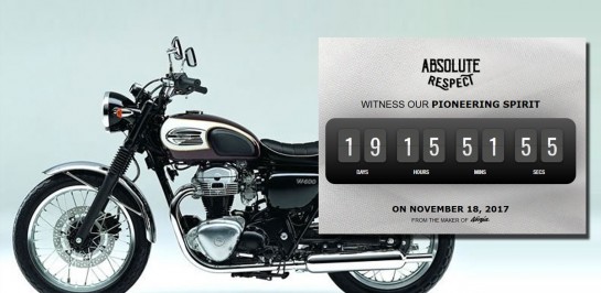 ยืนยันมาแล้ว New Kawasaki W175 พร้อมเปิดตัว 18 พฤศจิกายนนี้ มีสโลแกนว่า “ABSOLUTE RESPECT”