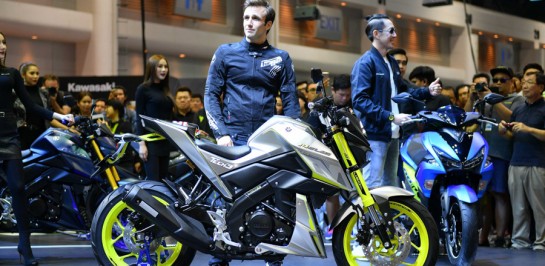 ยามาฮ่า ดึง Johann Zarco นักบิด MotoGP เปิดตัว SCR950, XSR700,  M-SLAZ Limited Edition และ AEROX 155 สีใหม่ ที่บูธ “Yamaha Riders’ Community” ในงาน Motor Expo 2017