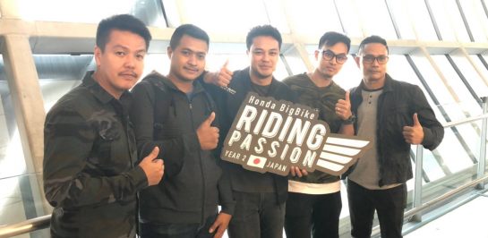 4 ไบค์เกอร์ผู้ชนะกิจกรรม Honda BigBike Riding Passion บินลัดฟ้าสู่แดนซามูไรแล้ว