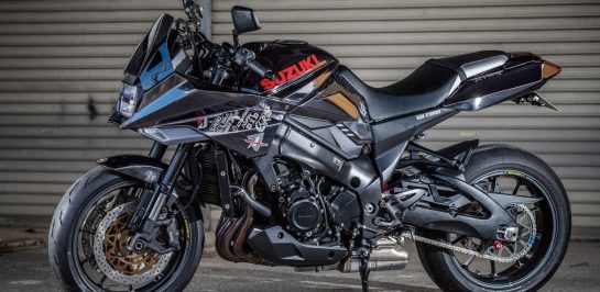 Suzuki Katana แต่งพิเศษ แฮนด์ต่ำท้ายยาว! โดยสำนัก ビーズガレージ [Bead Garage]