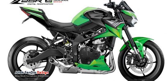 All New Kawasaki Z25R เนกเกต 4 สูบ 250cc เผยภาพ Render