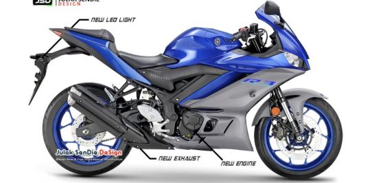 New Yamaha YZF-R3 รุ่นใหม่ เผยภาพ Render คาดอัพเกรดเครื่องยนต์ใหม่?!