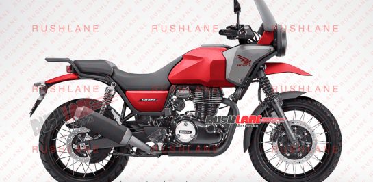 เรนเดอร์อย่างไม่เป็นทางการของ Honda CB350 ADV 2025